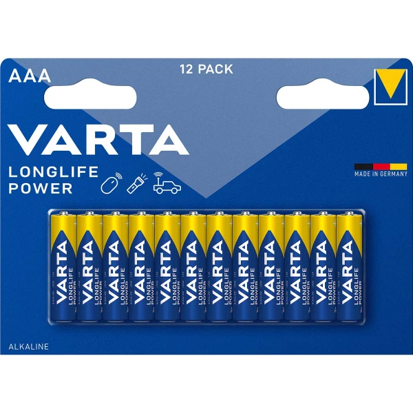 Batterij AAA Varta Alkaline, Per blister van 12 stuks