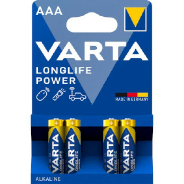 Batterij AAA Varta Alkaline, Per blister 4 stuks