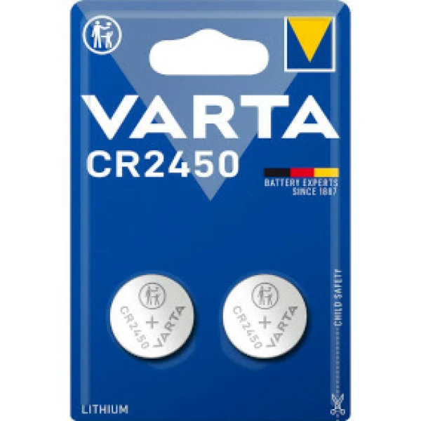 Batterij CR2450 3V 570 mAh Lithium knoopcel blisterverpakking