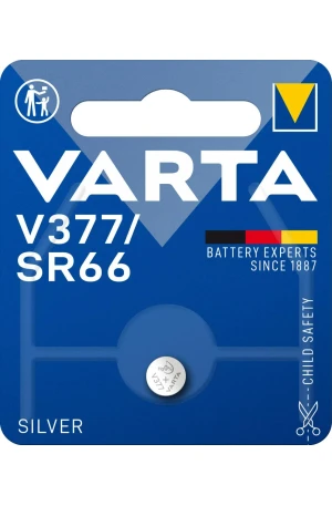 Batterij V377 SR66 1,55V 27mAh Zilveroxyde knoopcel Blisterverpakking