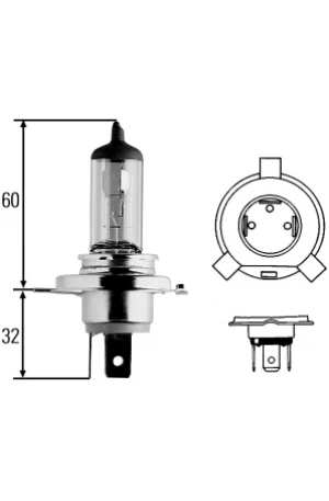 Lamp 12V-55/60W H4 P43T-38