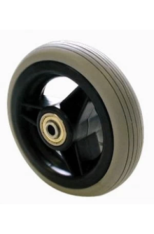 Wiel 5x1 (125x30) 3-spaaks zwart 38mm Softroller grijs