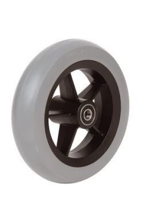 Wiel 7" (175x45) pu-band grijs, 5-spaaks zwart, 60mm