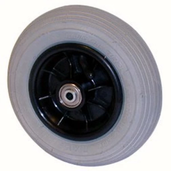 Wiel 200x50 (8x2) 3-spaaks zwart 60mm PU-band rim 90x30 MV