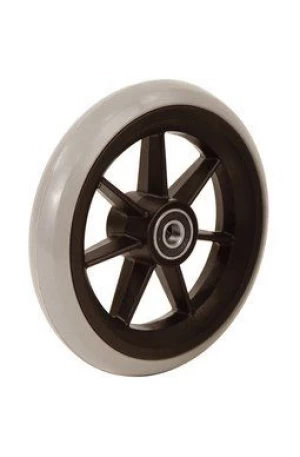 Wiel 6x1,1/4 (150x27) zwarte 7-spaaks velg rubberenband, 36mm as