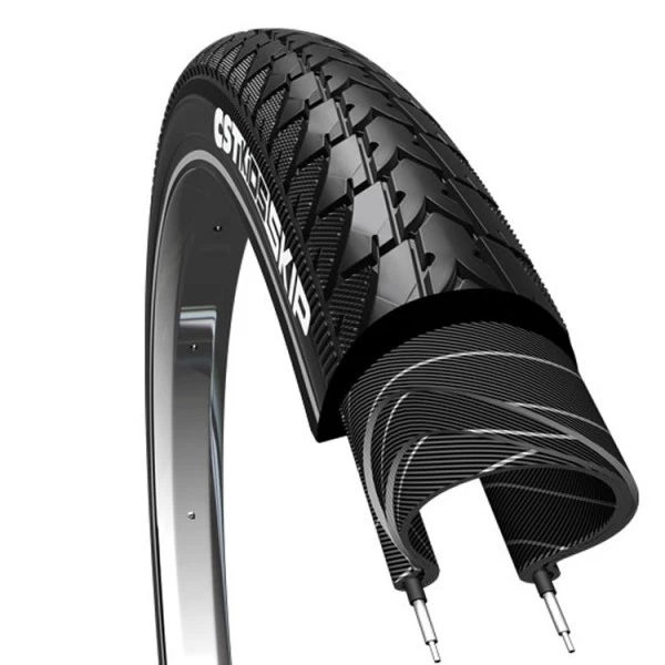 Buitenband 18x1.75 (47-355) Skip zwart met reflectie