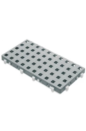 Halve tegel. Aan 2 zijden voorzien van C-locks