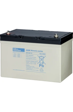 Accu 12V-60Ah CPX (Cyclic Xtreme) 260x168x183mm 21,5kg inserted M6