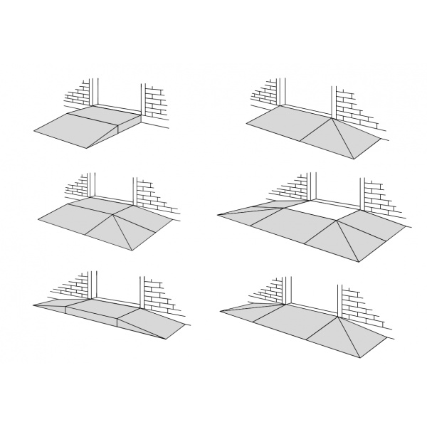 Drempelhulp-kit voor binnengebruik 100 x 100cm, hoogte 10,8 - 16,3 centimeter - Afbeelding 8