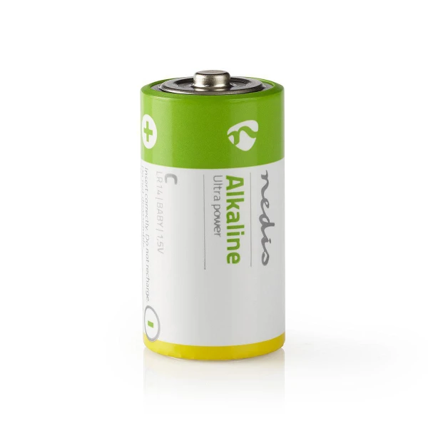 Batterij C/AM2/Baby Alkaline Nedis, per blister van 2 stuks - Afbeelding 2
