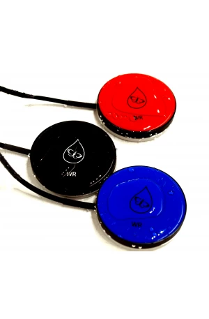 PikoButton 50, smal, normale activeringskracht (125 gram), Zwart WATERDICHT