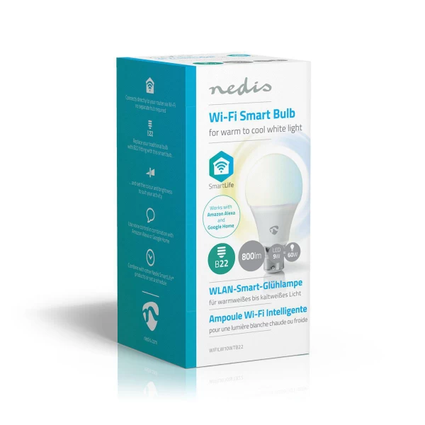 Wi-Fi smart LED-lamp | Warm- tot Koud-Wit | B22 - Afbeelding 6