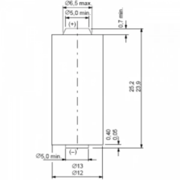 Batterij 4LR44 / V4034PX 6V Alkaline 25,2x13mm - Afbeelding 4