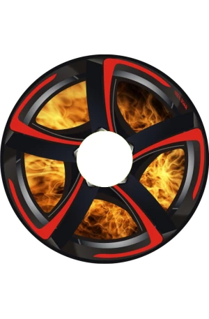 Spaakbeschermer Velg Rood, met vuur (Nr.3521)