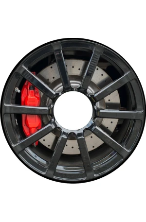 Spaakbeschermer sportvelgen zwart/rood (Nr.3541)