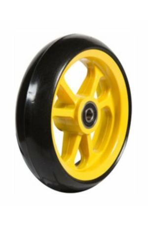 6" Fiber wielen (150x34) in Spinergy spaak kleuren met zwarte band, 25mm as