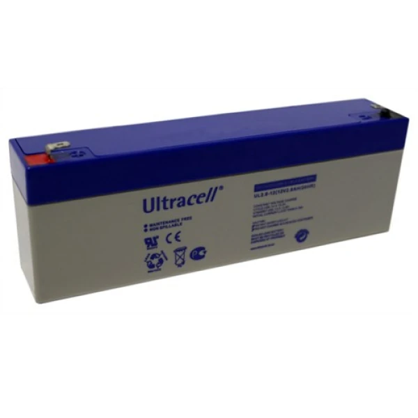 Accu Ultracell 12V-2600mAh (2.6Ah), afmeting 180x35x61mm