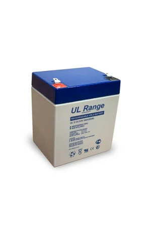 Accu Ultracell 12V-5000mAh (5Ah), afmeting 90x70x101mm