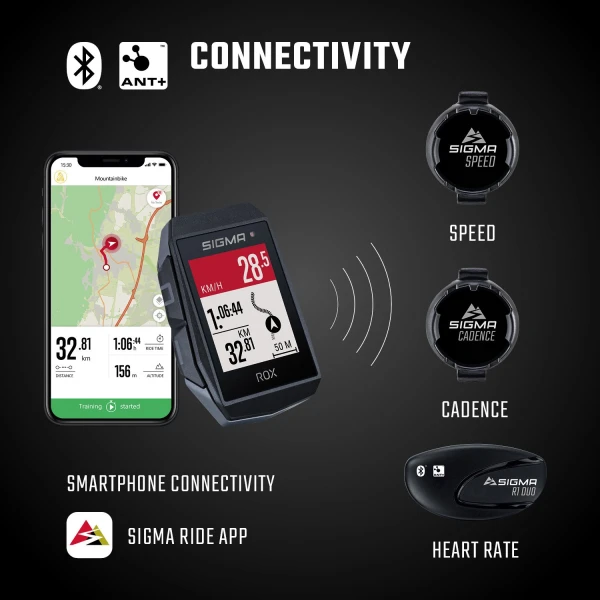 Kilometerteller Sigma Rox 11.1 Evo GPS Fietsnavigatie HR - Zwart - Afbeelding 4